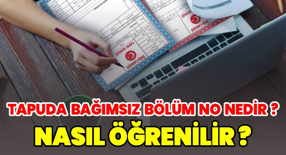 Tapuda Bağımsız Bölüm No Nedir? Nasıl Öğrenilir?