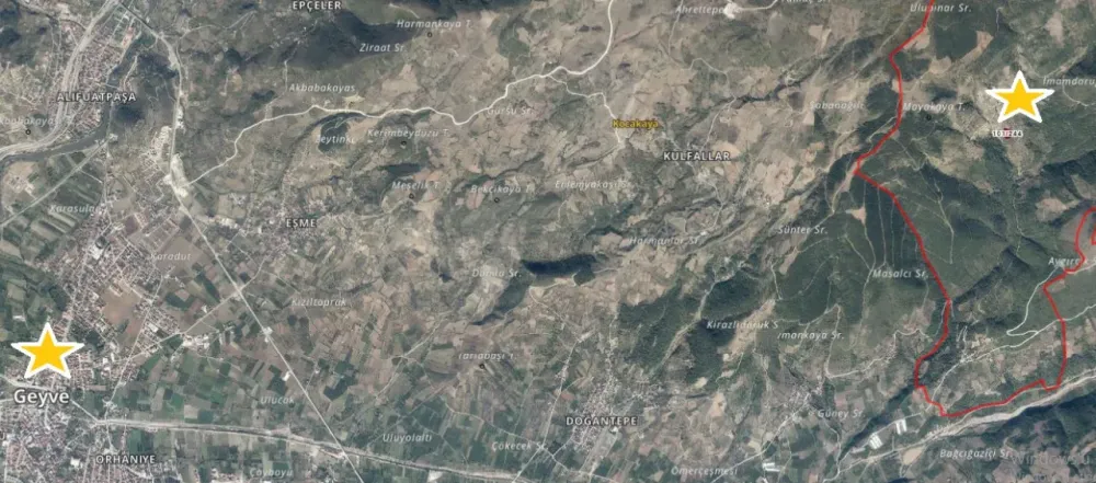 GEYVE SARAÇLI'DA   SATILIK TARLA