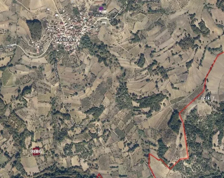 GEYVE YAYLAK KÖYÜNDE  SATILIK TARLA