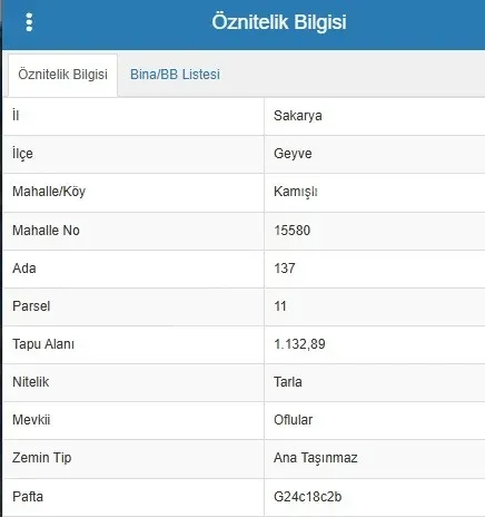 KAMIŞLI'DA SATILIK ARSA