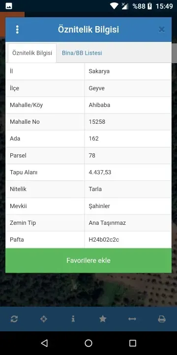 GEYVE AHİBABA'DA 4437 m² RESMİ YOLA CEPHELİ YATIRIMLIK ARAZİ