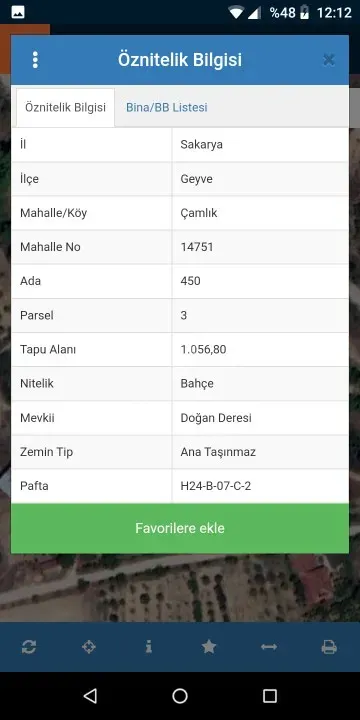 GEYVE ÇAMLIK KÖYÜNDE TAM YATIRIMLIK YOLA CEPHE 1056 m² FIRSAT HOBİ BAHÇESİ