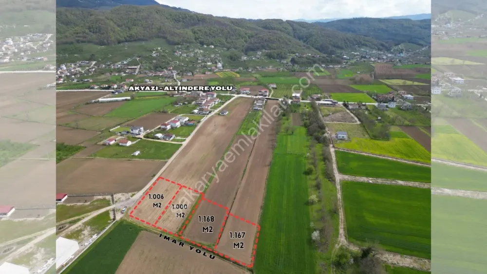 GÜNDOĞAN/ALTINDERE'DE 1.000 m2 İMARLI ARSA SATILIK / AKYAZI